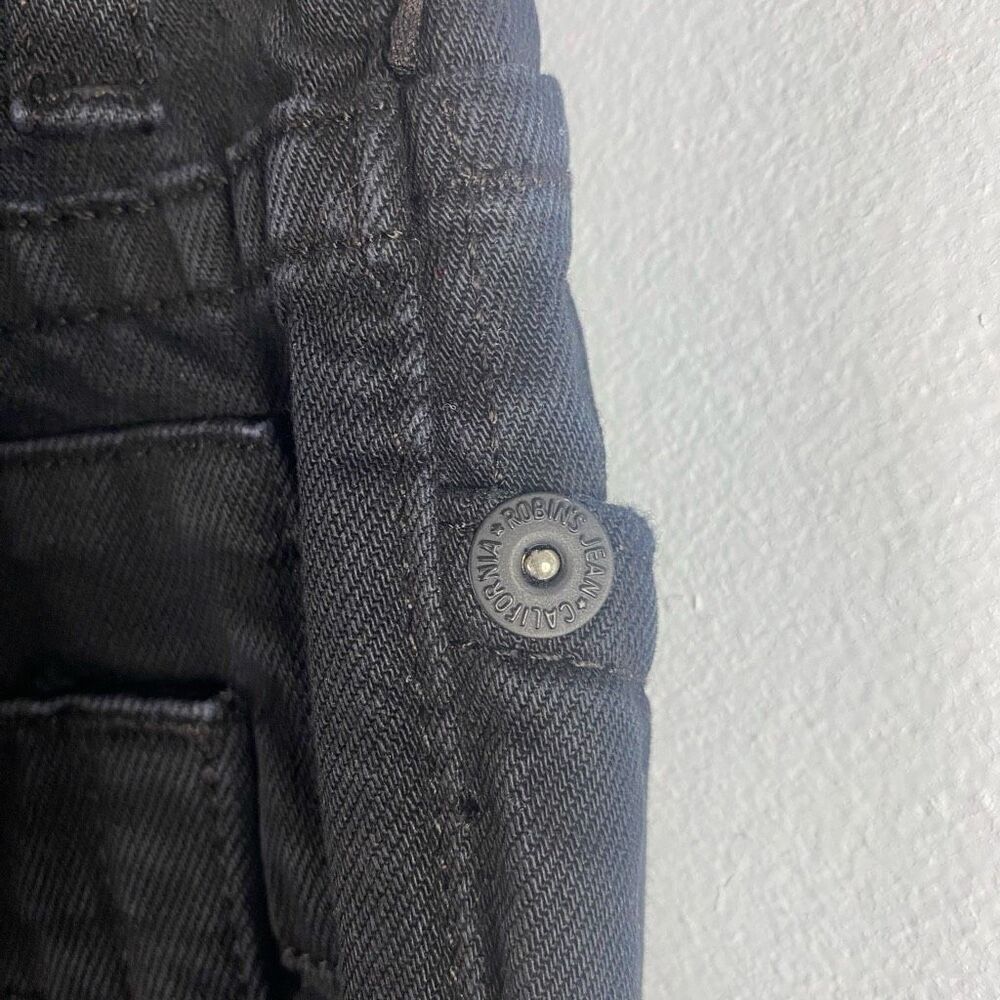 Robin’s Jean Mens Black Distressed Jeans w/ Studded Detail - Picture 5 of 16